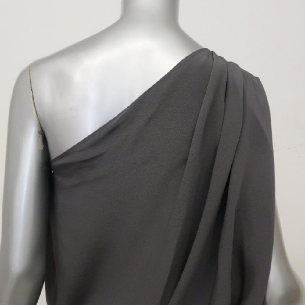 Ramy Brook One Shoulder Blouse Gray - Picture 4 of 5